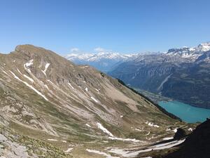 On the way up