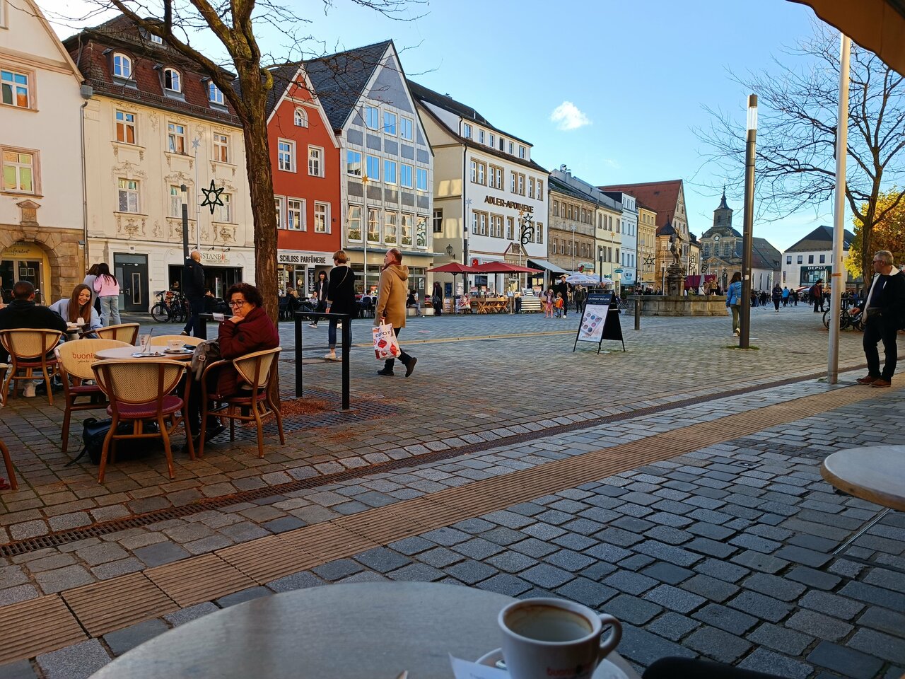 Street in the centre of Bayreuth