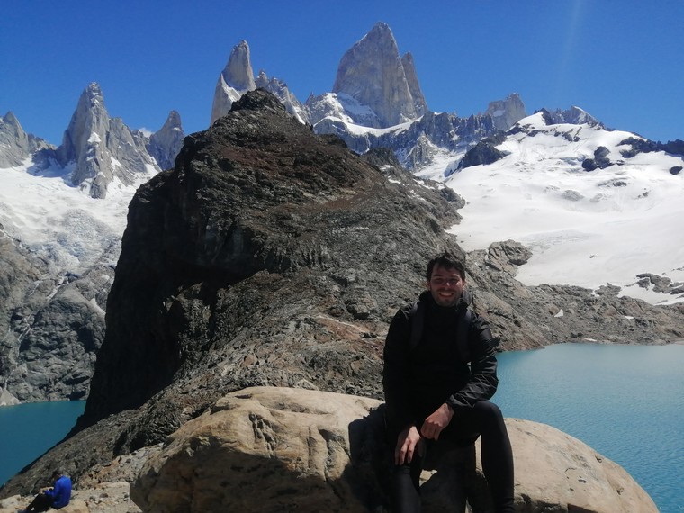 In front of the Fitz Roy