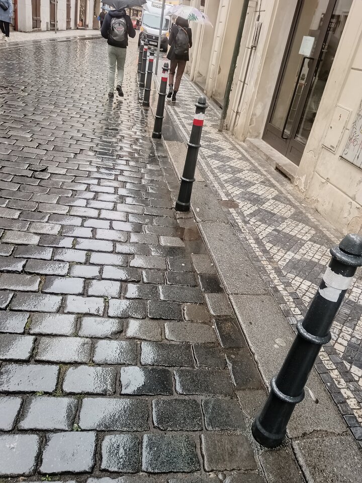 Cobblestone street