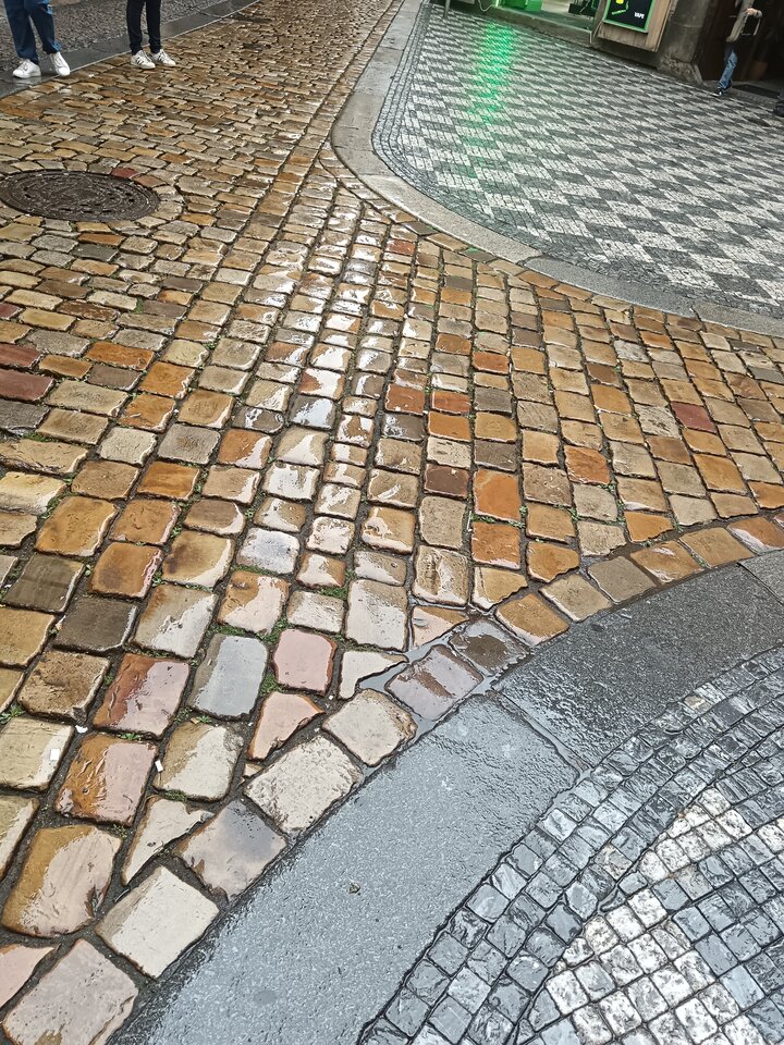 Cobblestone street